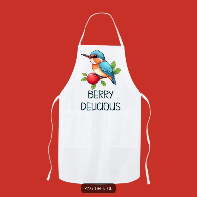 Kitchen Funny Kingfisher Apron: Berry Song Fun, A Playful Humorous Gift for Cooks