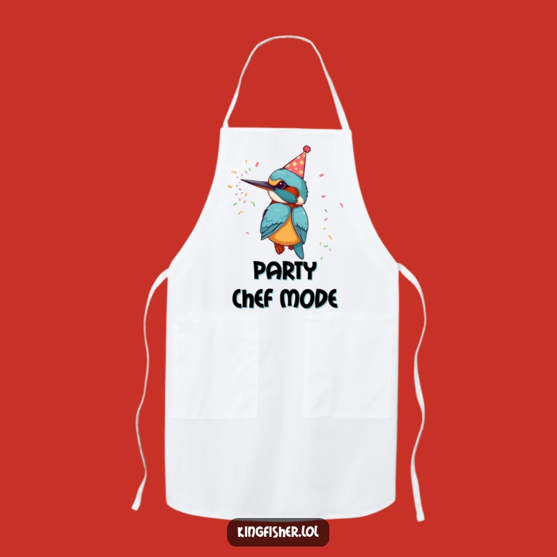 Funny Kingfisher Apron - Festive Bird Accessory for Party Chefs