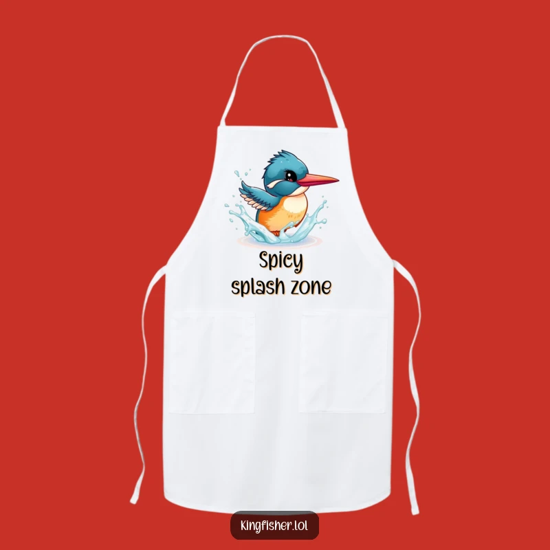 Funny Kitchen Kingfisher Apron - Energetic Splash Chef Gift - Hilarious