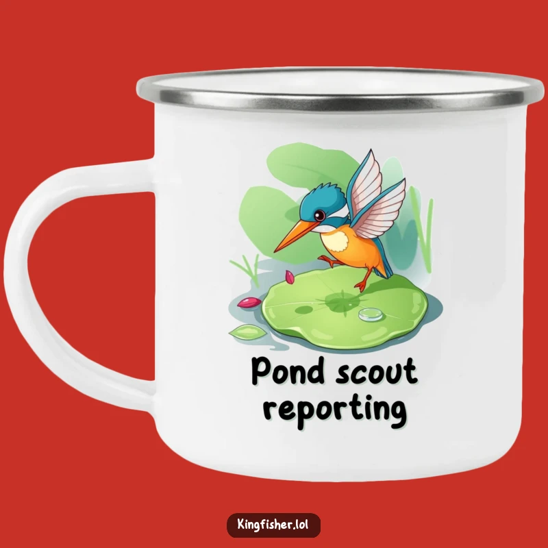 Funny Kingfisher Camping Mug: Hunt for Adventure with This Playful Mug, Gift