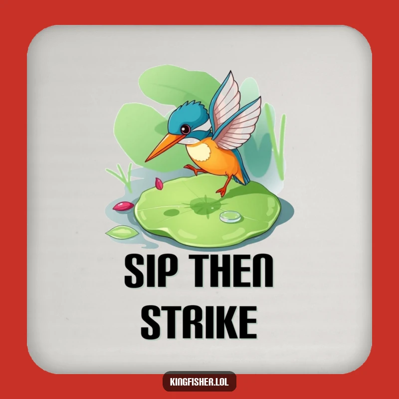 Funny Kingfisher Coaster: Protect Surfaces with Playful Precision, Adorable Gift