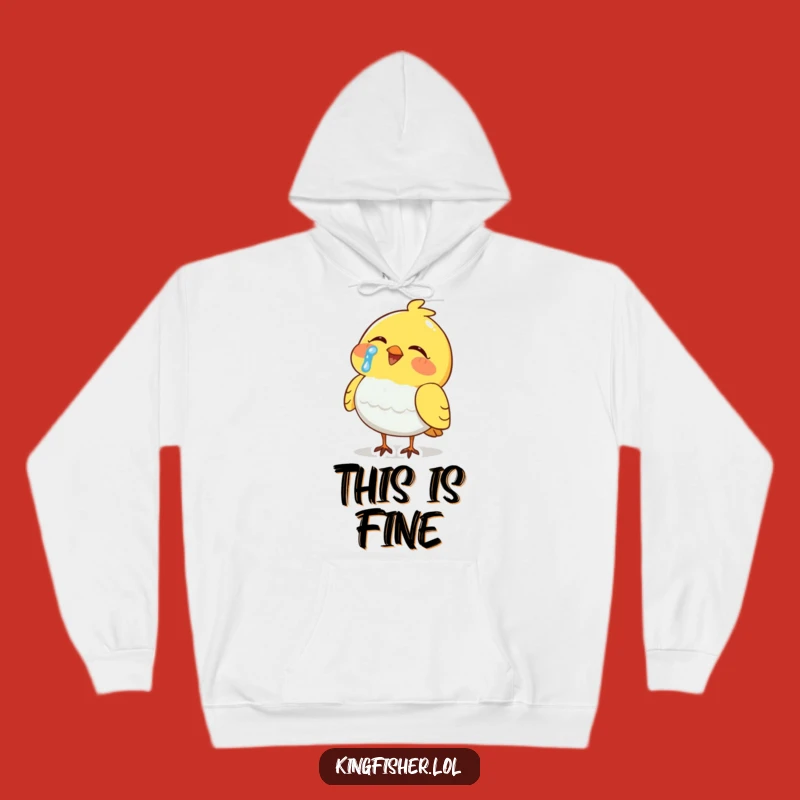Funny Crying Laughing Bird Hoodie: Cozy Comfort and Hilarious Tears - Ideal Funny Gift!