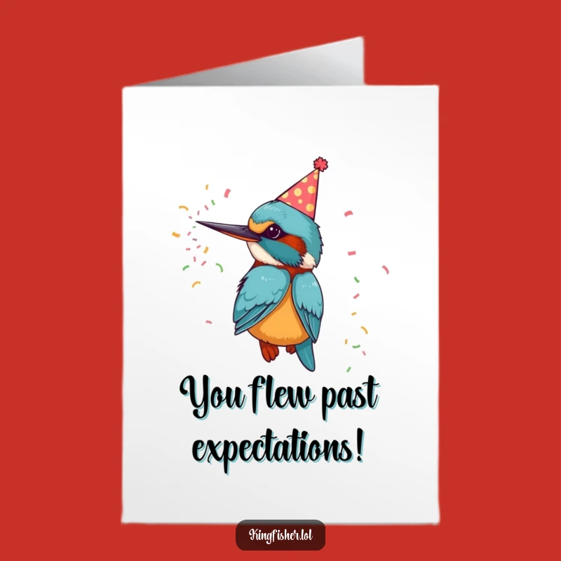 Free Printable Congrats Card: Kingfisher Party Cannon - Hilarious Success Download!