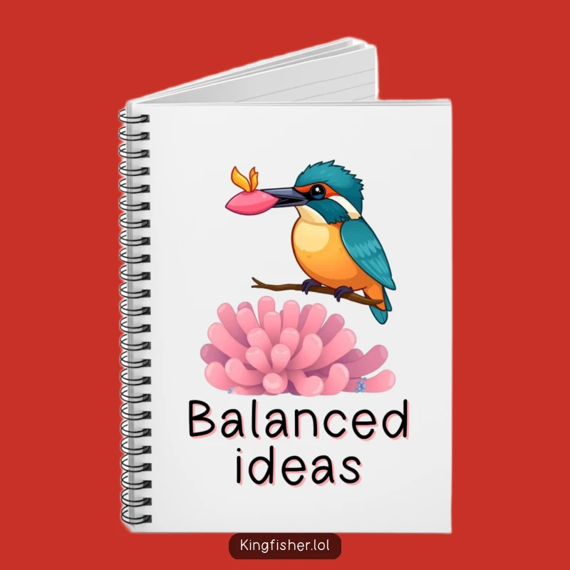Funny Kingfisher Anemone Balance Notebook: Journal Your Thoughts with Whimsy
