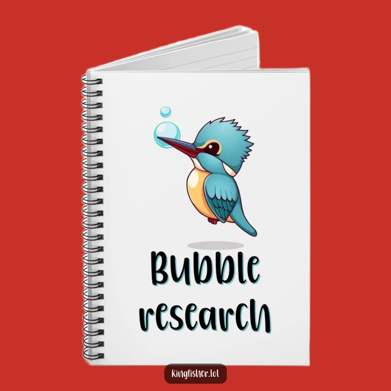 Funny Kingfisher Bubble Notebook: Curious Journaling, Perfect Funny Gift!