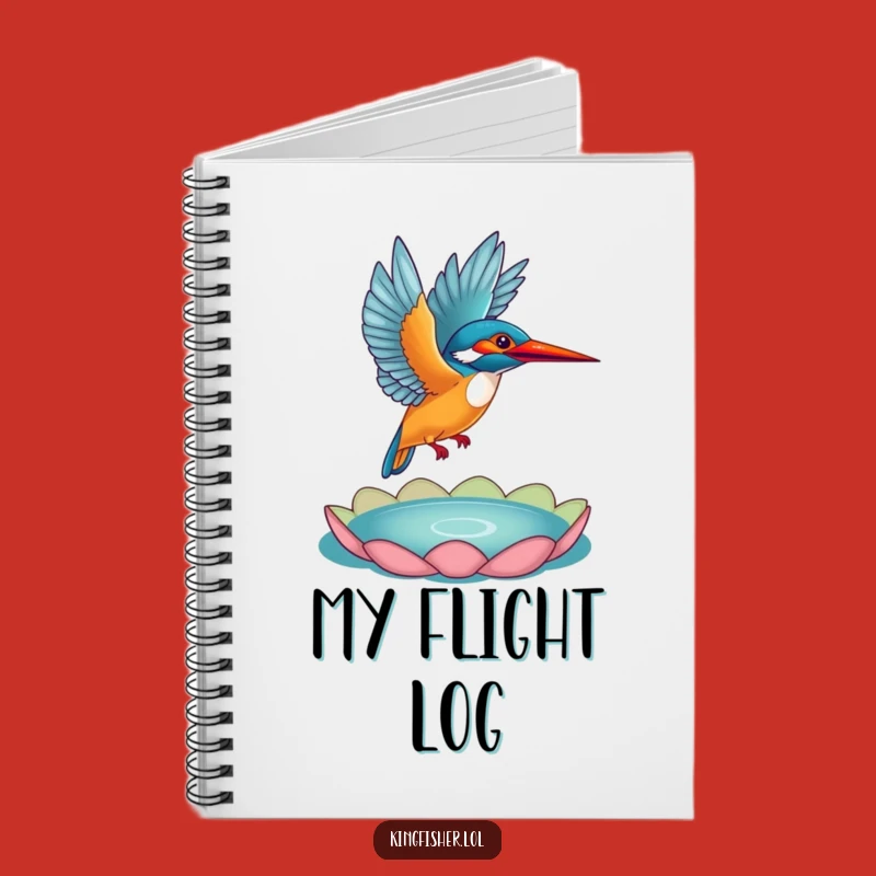 Funny Kingfisher Flight Notebook: Journal Your Ideas, Perfect Funny Gift!