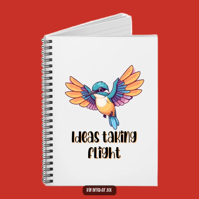 Creative Funny Kingfisher Notebook: Flight Ideas, A Humorous Gift for Inspired Writers