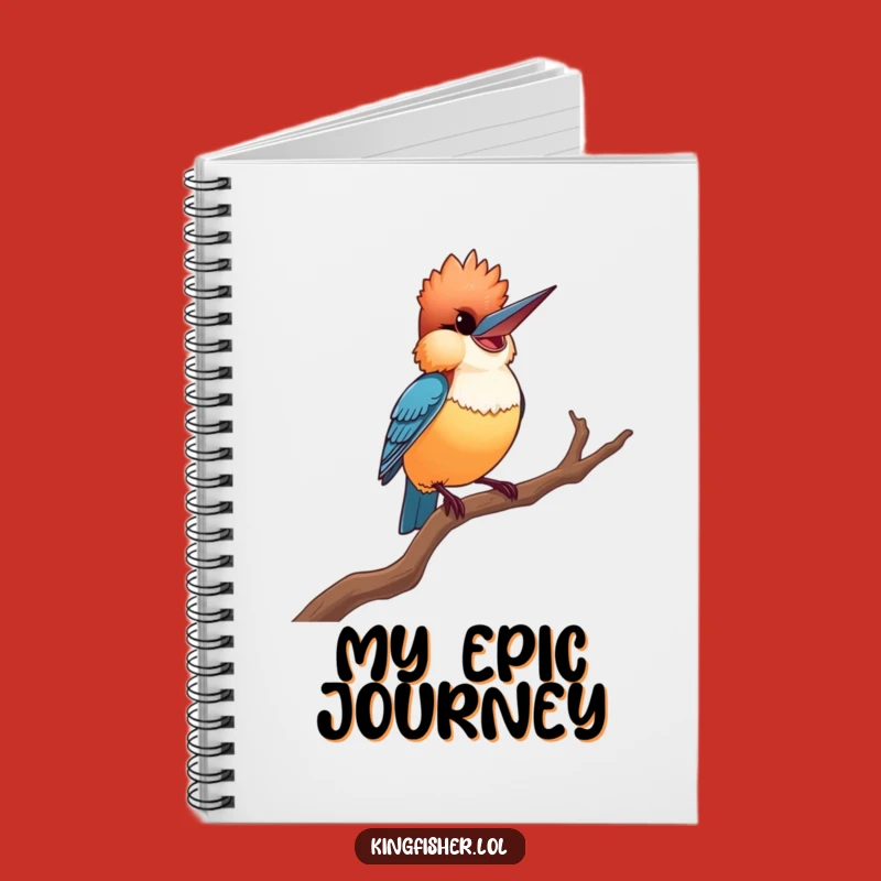 Proud Kingfisher Notebook - Funny Journal for Inspired Minds