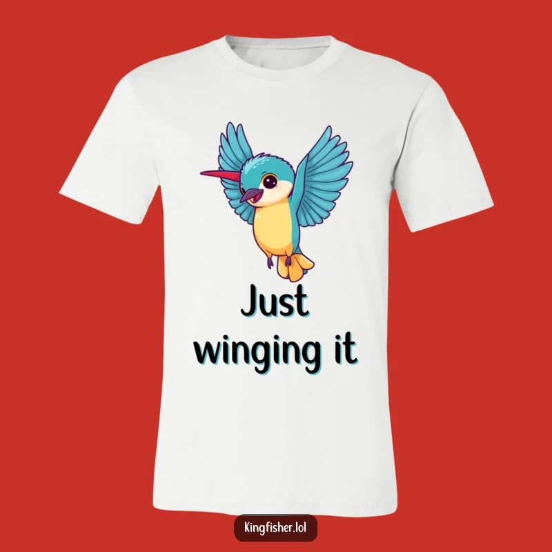 Funny Kingfisher Cartwheel T-Shirt: Express Your Joy - Awesome Funny Gift!