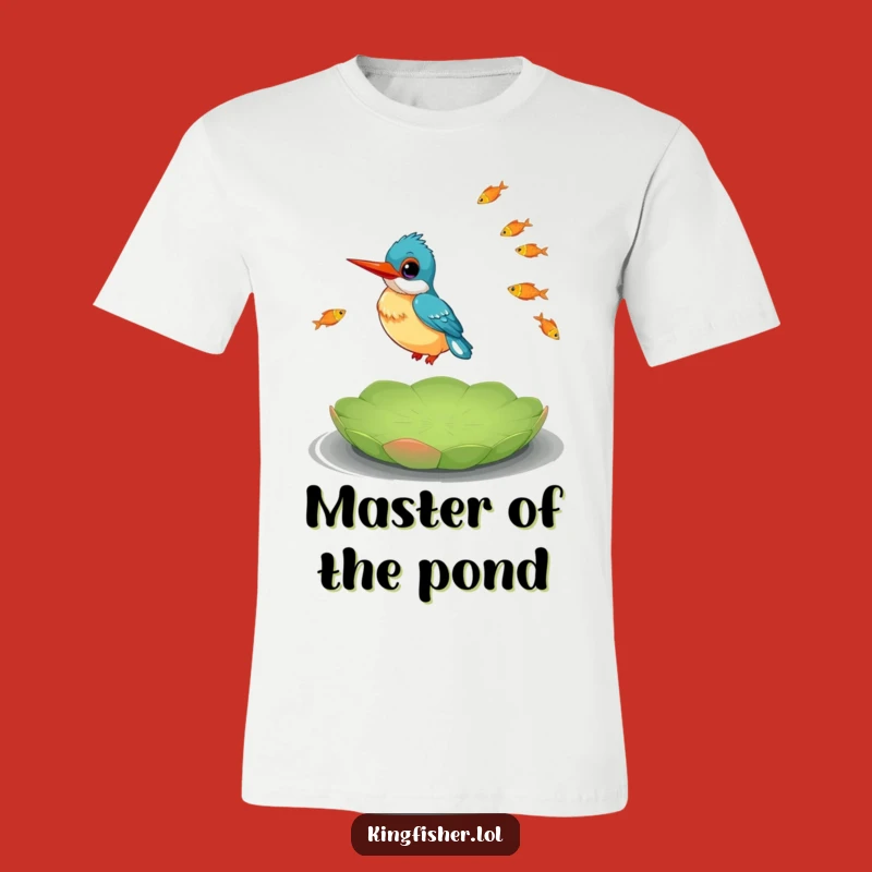 Funny Kingfisher Juggling Fish T-Shirt: Show Off This Bird's Hilarious Talents!